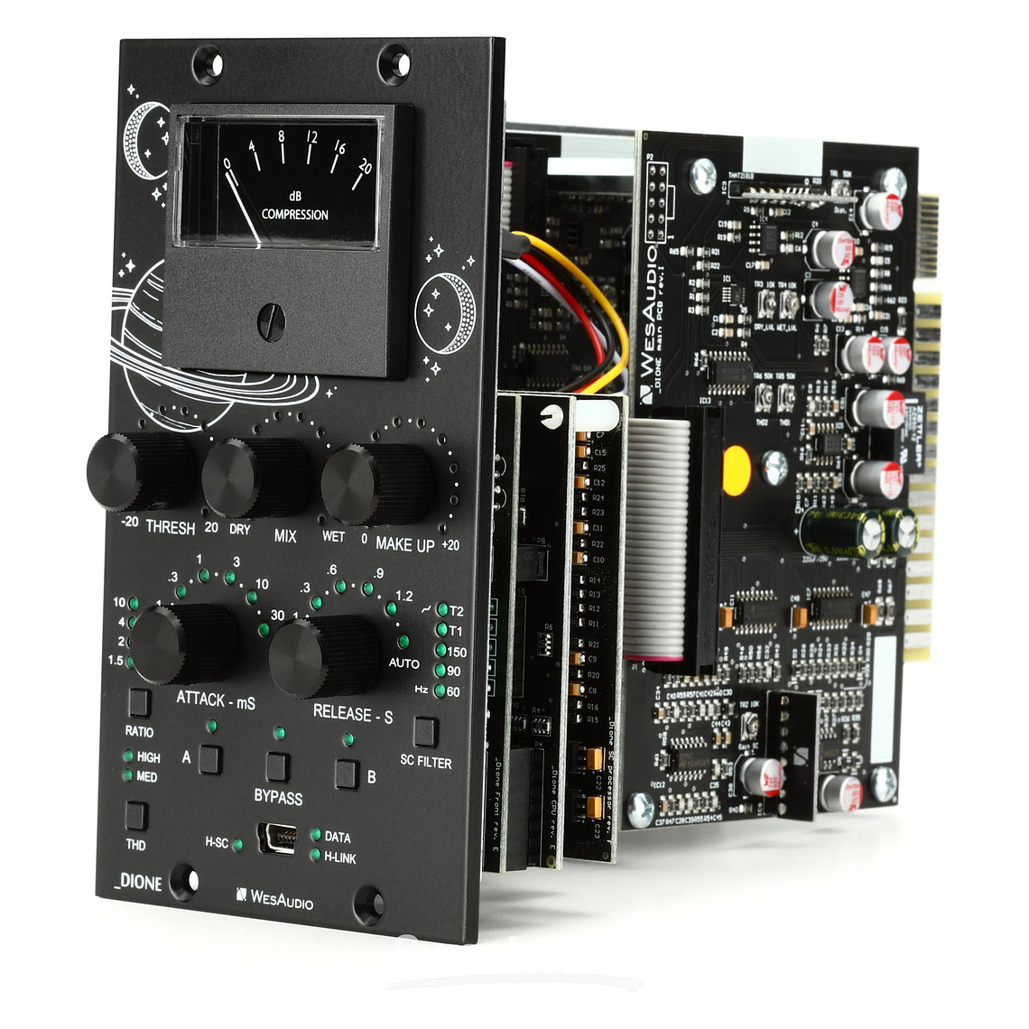 WesAudio Dione Starlight Analog Edición Limitada Serie 500 Bus Compresor con Digital Recall 3