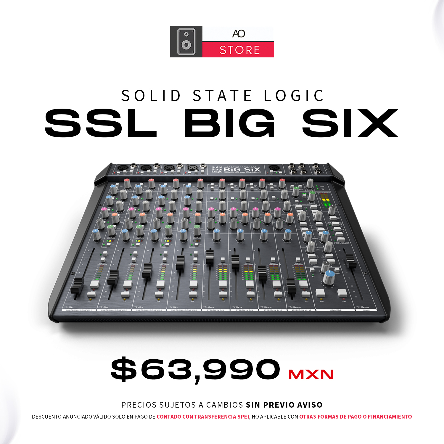 SOLID STATE LOGIC FUSION BIG SIX Mezcladora Analógica