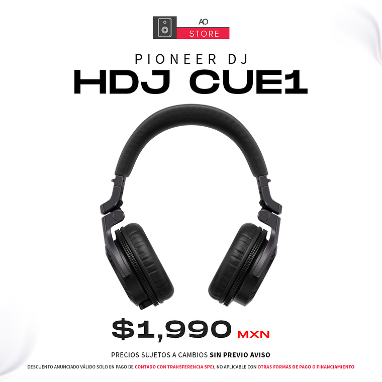 Pioneer DJ HDJ CUE1 Audífonos Profesionales 1