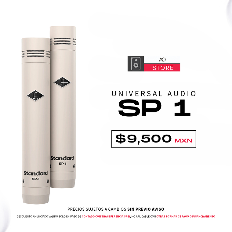 Universal Audio SP 1 Micrófonos de Condensador (2 Piezas) 1