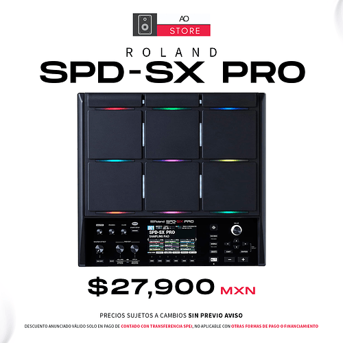 Roland SPD-SX PRO Caja De Ritmos, Sampler, Secuenciador