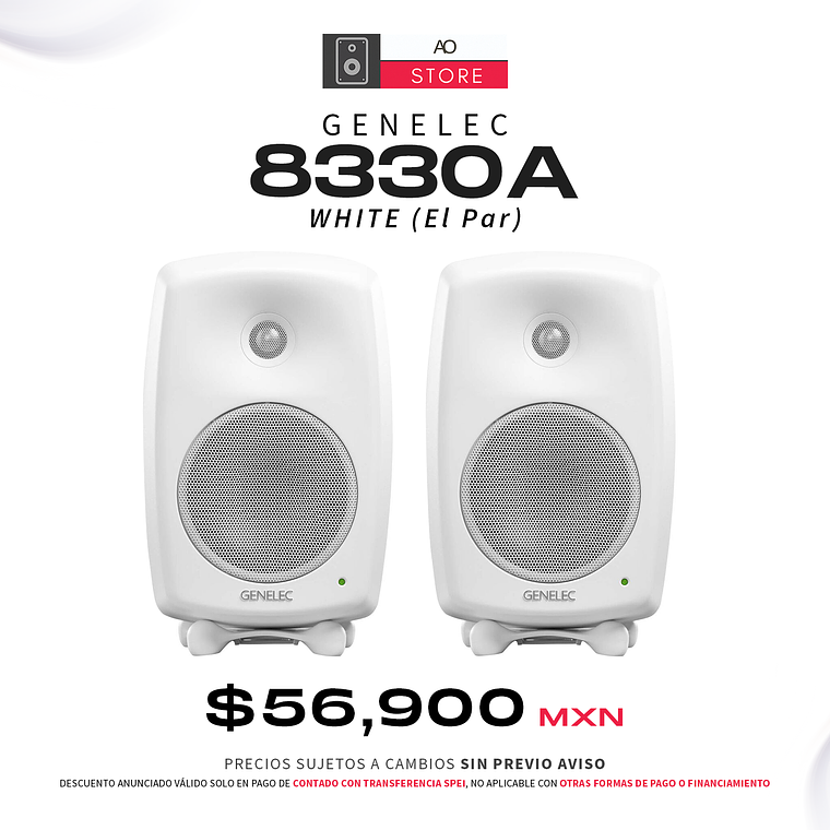 Genelec 8330A Sam White Monitores De Estudio (2 Piezas) 1