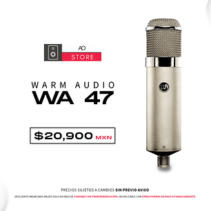 Warm Audio Wa 47 Micrófono Condensador
