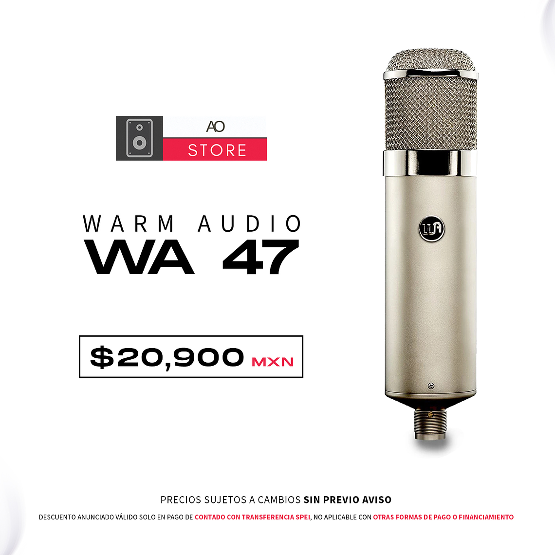 Warm Audio Wa 47 Micrófono Condensador 1