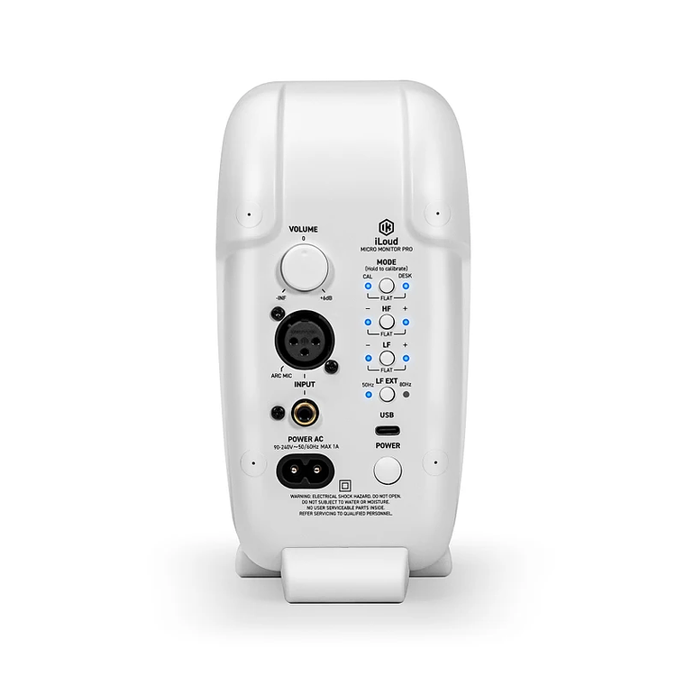 IK Multimedia iLoud Micro Monitor Pro Compact White Monitores de Estudio (2 Piezas) con Micrófono ARC de Calibración 3