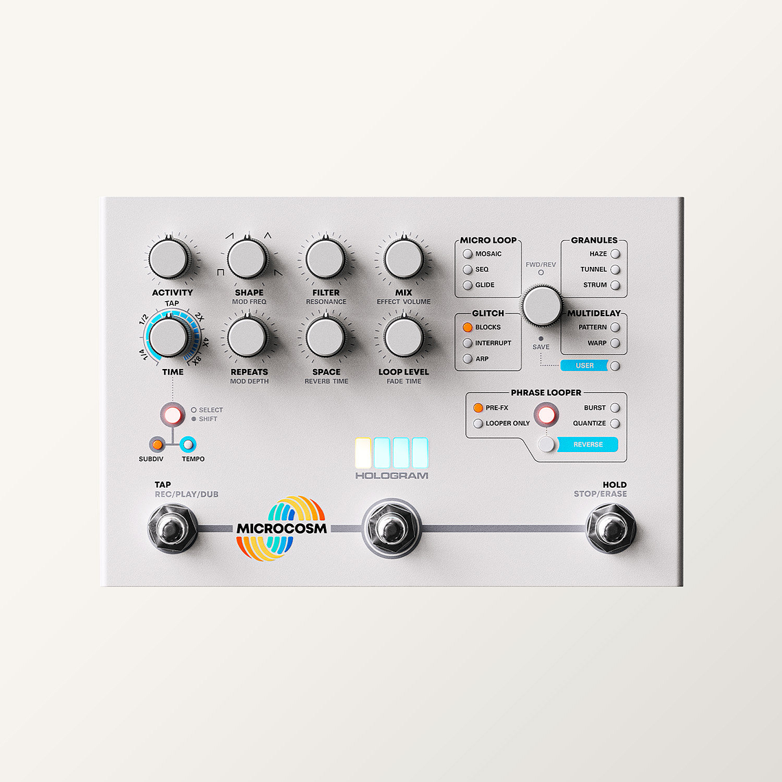 Hologram Microcosm Pedal Granular  2