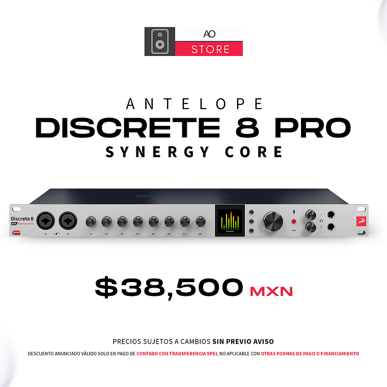 Antelope Discrete 8 Pro Synergy Core Interfaz de Audio 1