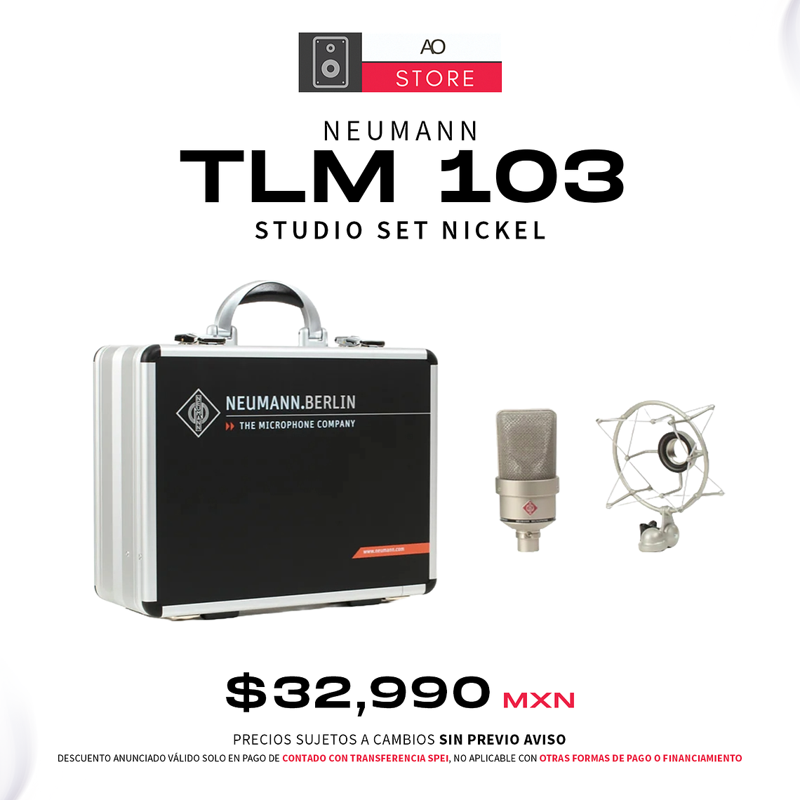 Neumann TLM 103 Studio Set Nickel Micrófono de Condensador 1