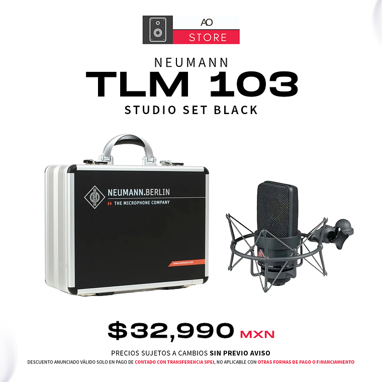 Neumann TLM 103 Studio Set Black Micrófono de Condensador 1