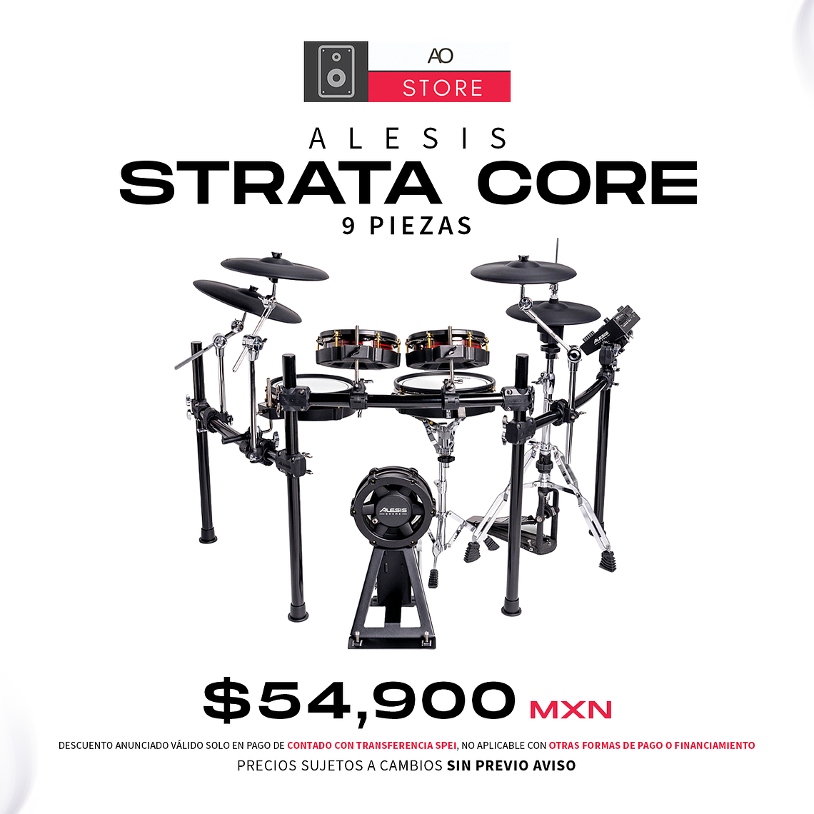 Alesis Strata Core Batería Eléctrica de 9 Piezas 1