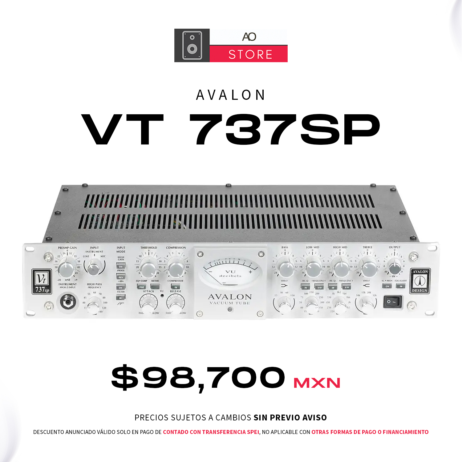 Avalon VT 737SP Tube Channel Strip