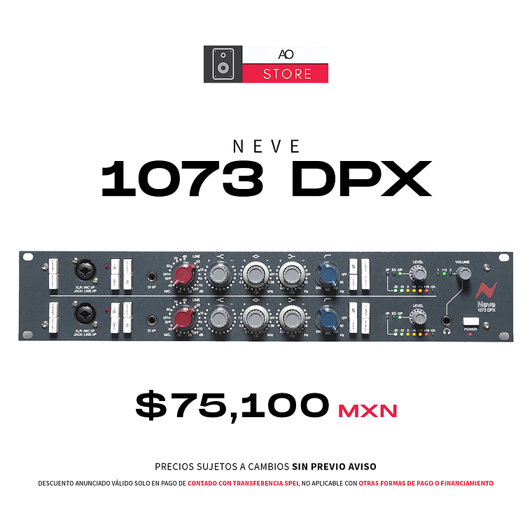 Neve 1073DPX Preamplificador y Ecualizador de 2 Canales 1