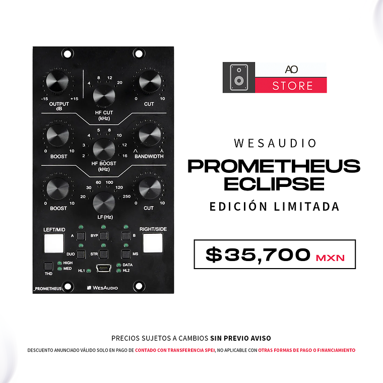 WesAudio Prometheus Eclipse Edición Limitada Serie 500 Ecualizador Estéreo 1