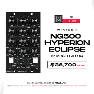 WesAudio Ng500 Hyperion Eclipse Edición Limitada Serie 500 Ecualizador Paramétrico