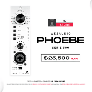 WesAudio Phoebe Serie 500 Preamplificador con Digital Recall
