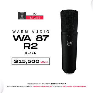 Warm Audio Wa 87 R2 Black Micrófono De Condensador
