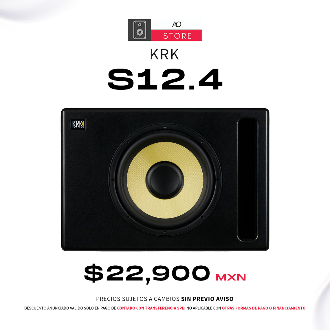 KRK S12.4 Subwoofer de Estudio 1