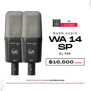 Warm Audio Wa 14 Sp Micrófono de Condensador (2 Piezas)