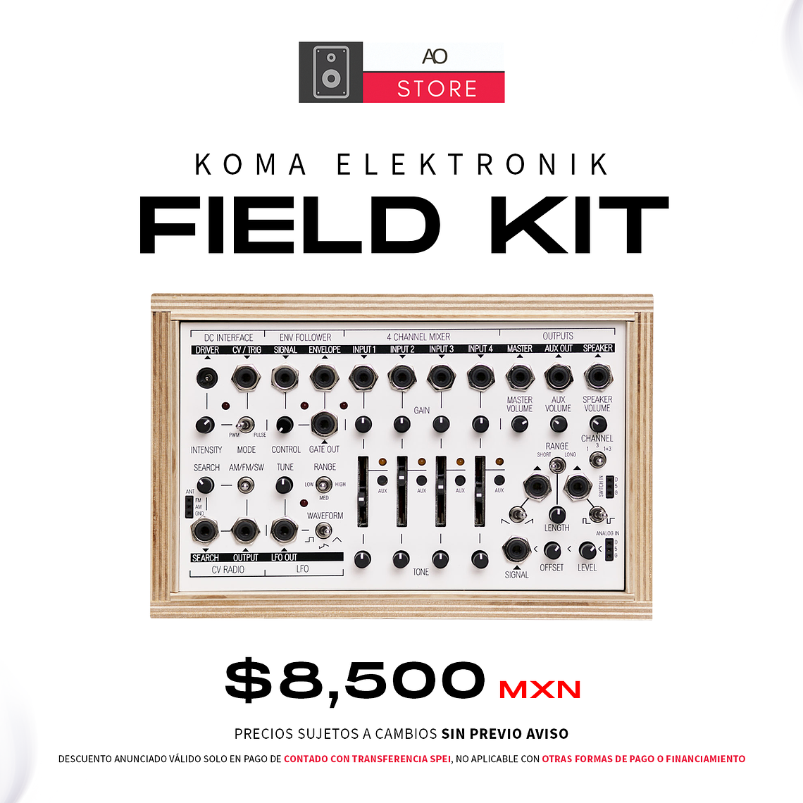 Koma Elektronik Field Kit Desktop Silver Estación Electro Acústica  1
