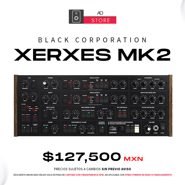 Black Corporation Xerxes Mk2 Sintetizador Polifónico Análogo 1
