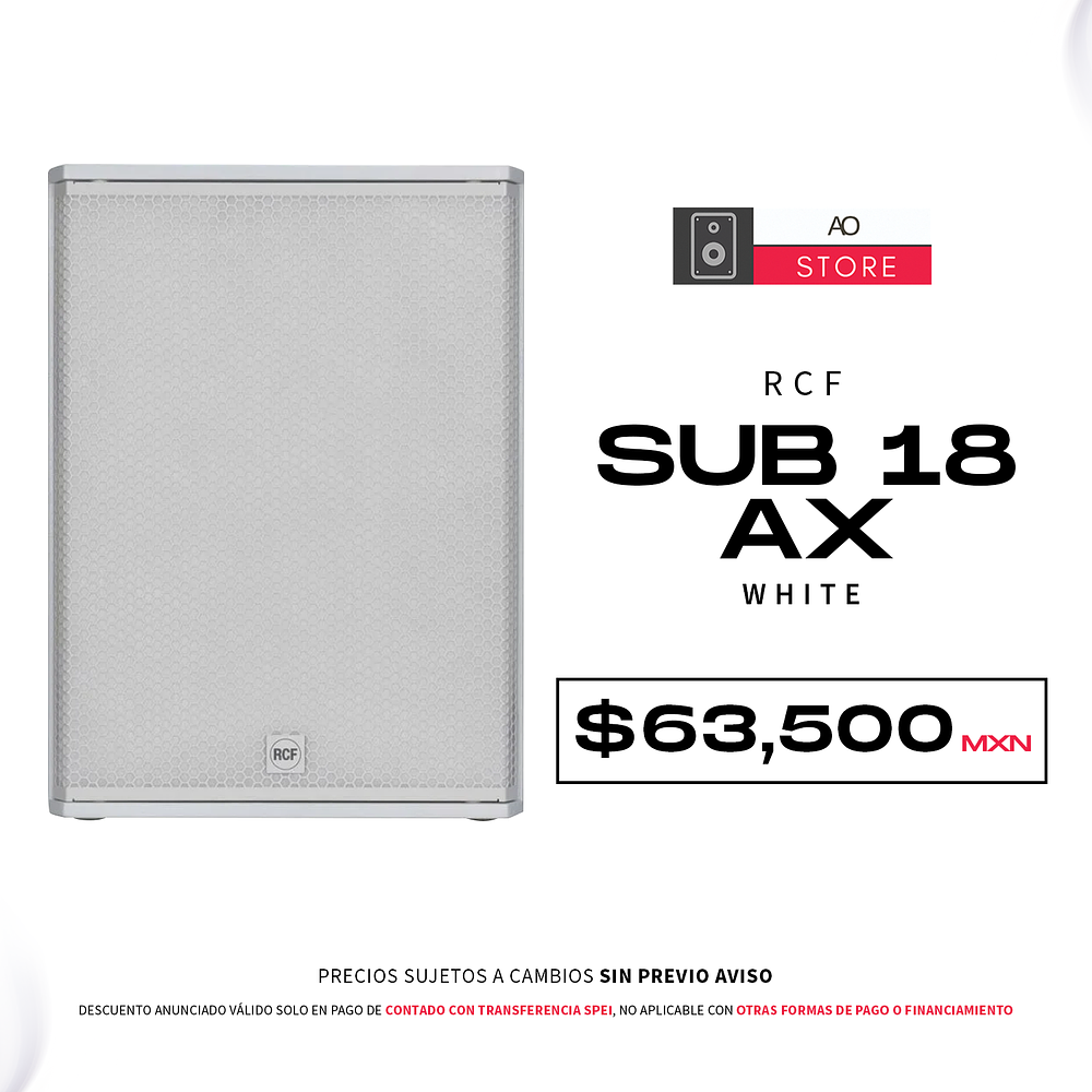 RCF Sub 18 Ax White Subwoofer Activo 1