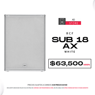 RCF Sub 18 Ax White Subwoofer Activo