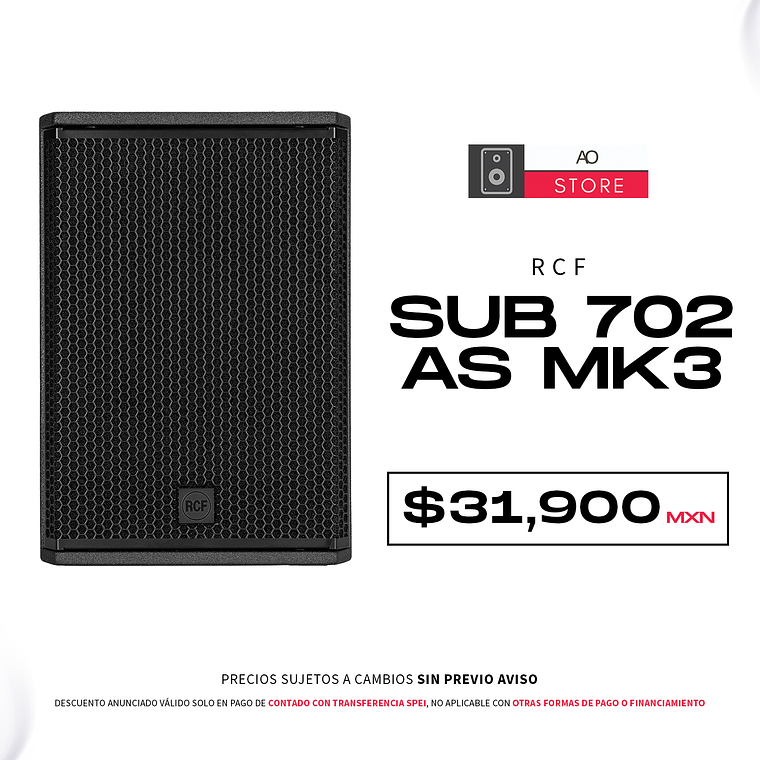 RCF Sub 702 As Mk3 Subwoofer Activo 1