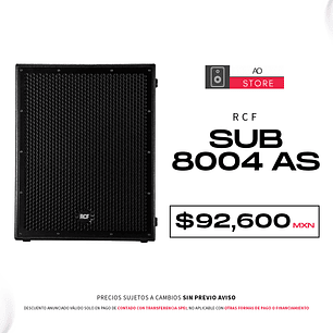 RCF Sub 8004 As Subwoofer Activo