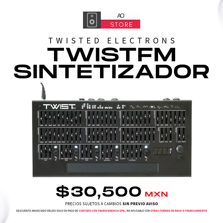 Twisted Electrons Twistfm Sintetizador Polifónico 1