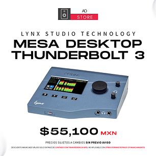 Lynx Studio Technology Mesa Desktop Thunderbolt 3 Interfaz de Audio