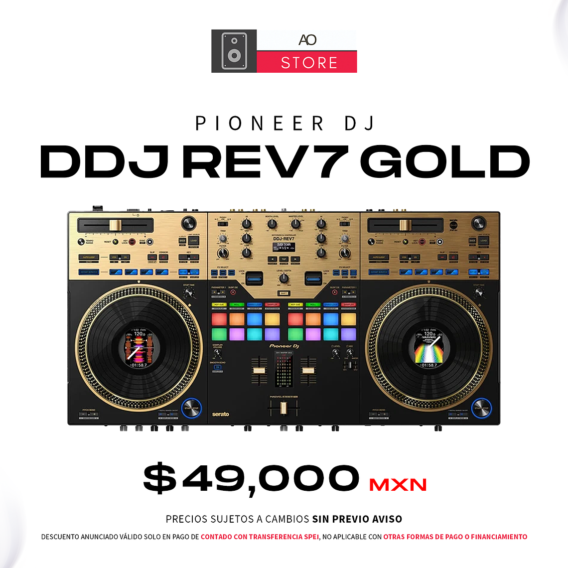 Pioneer DJ DDJ REV7 Gold Controlador para DJ de 2 Canales Estilo Scratch 1