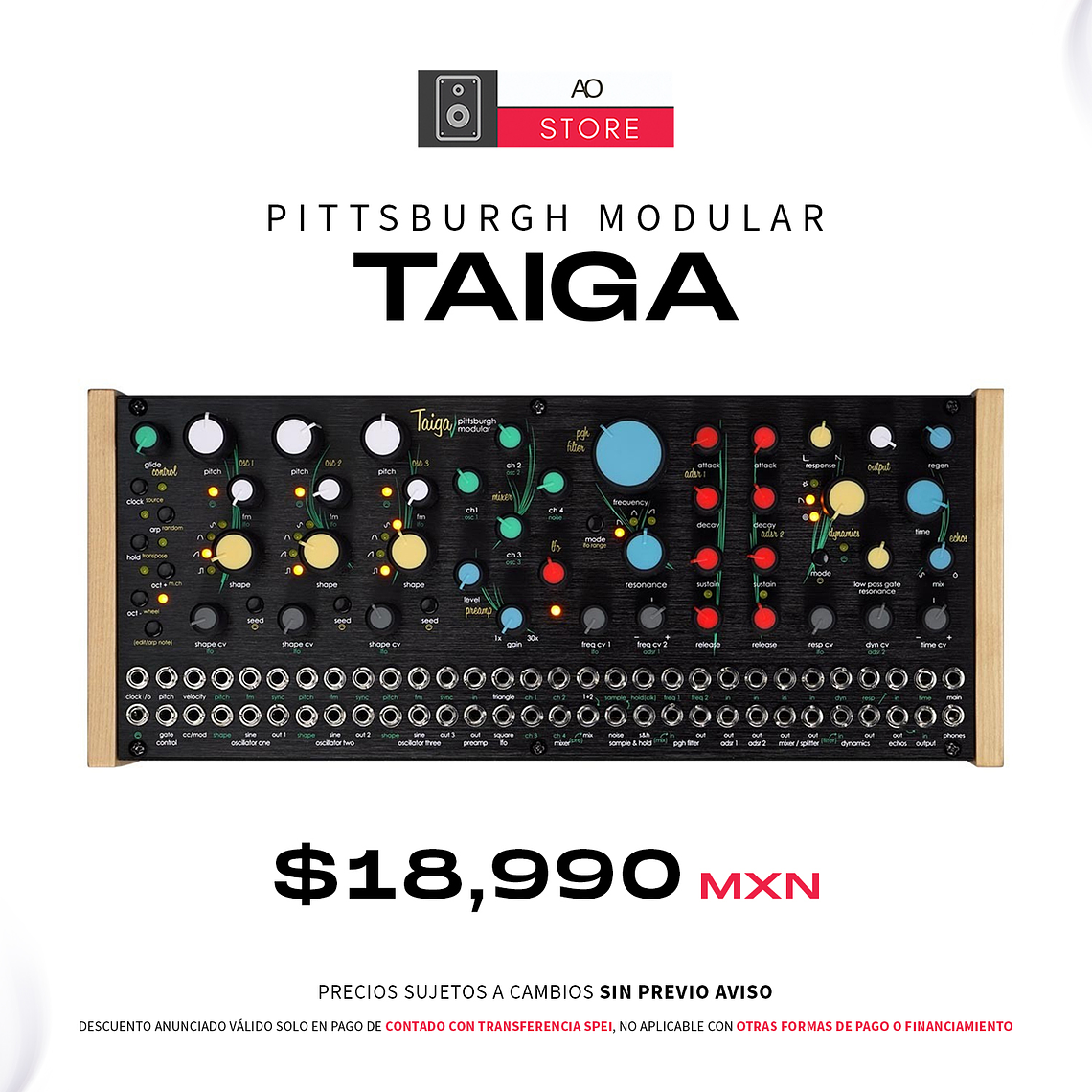 Pittsburgh Modular Taiga Desktop Sintetizador Semi Modular 1