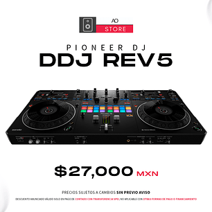 Pioneer DJ DDJ REV5 Controlador Para DJ de 2 Canales Estilo Scratch