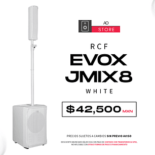 RCF Evox JMIX8 White Sistema De Audio En Torre