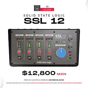 Solid State Logic SSL 12 Interfaz de Audio