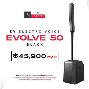 EV Electro Voice Evolve 50 Black Sistema de Audio en Torre