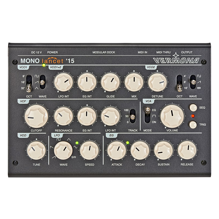 Vermona Mono Lancet '15 Desktop Sintetizador Monofónico 2