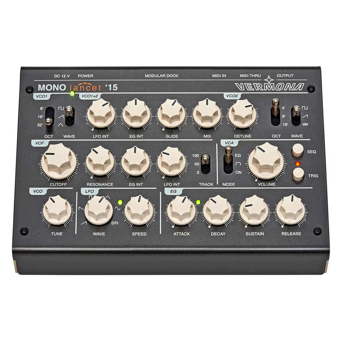 Vermona Mono Lancet '15 Desktop Sintetizador Monofónico 4