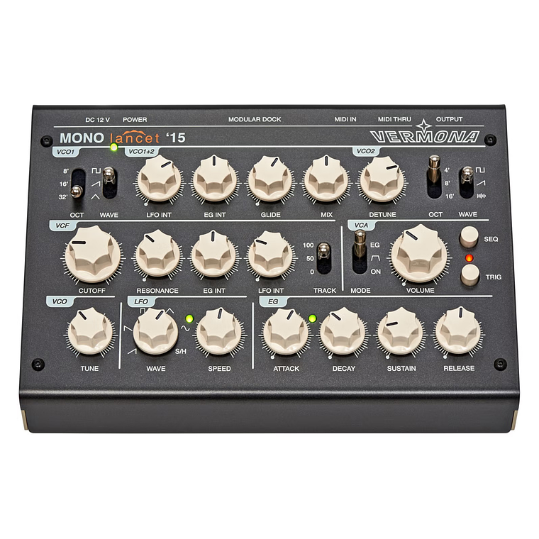 Vermona Mono Lancet '15 Desktop Sintetizador Monofónico 4