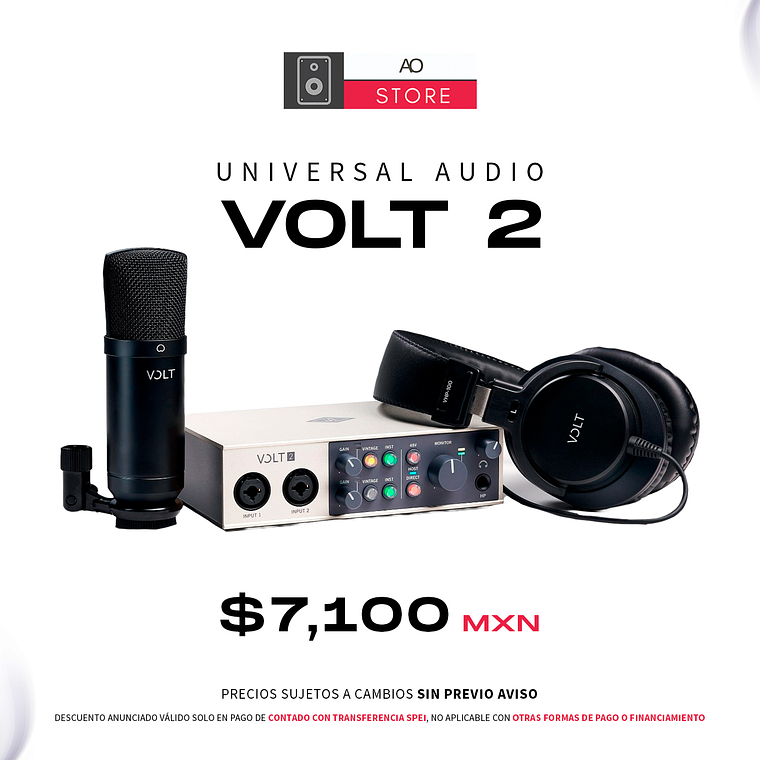 Universal Audio Volt 2 Studio Pack 1