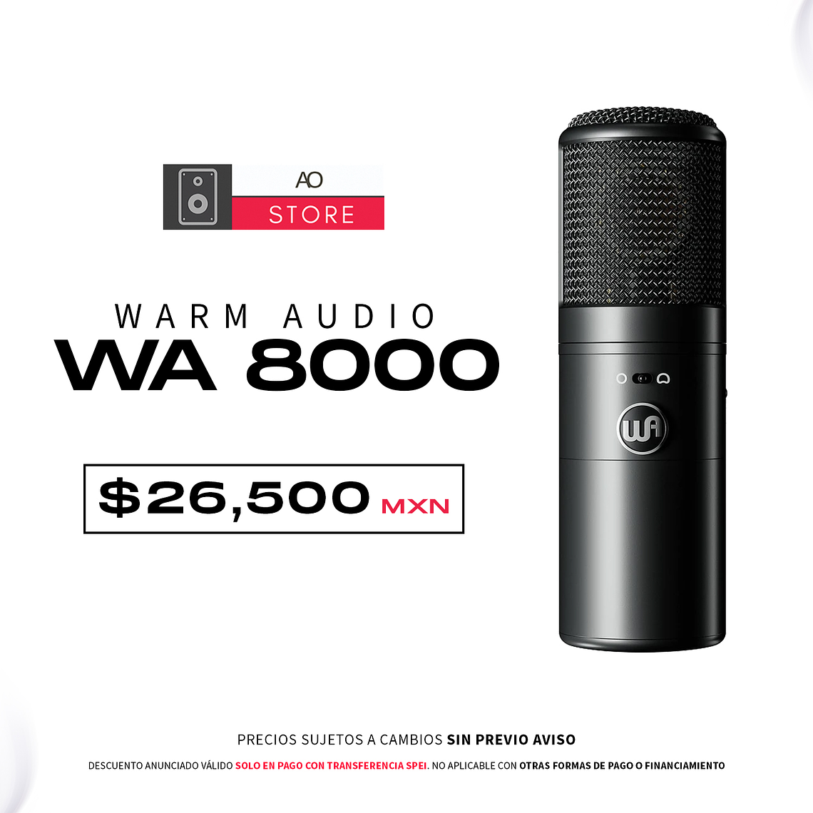 Warm Audio WA 8000 Micrófono 1