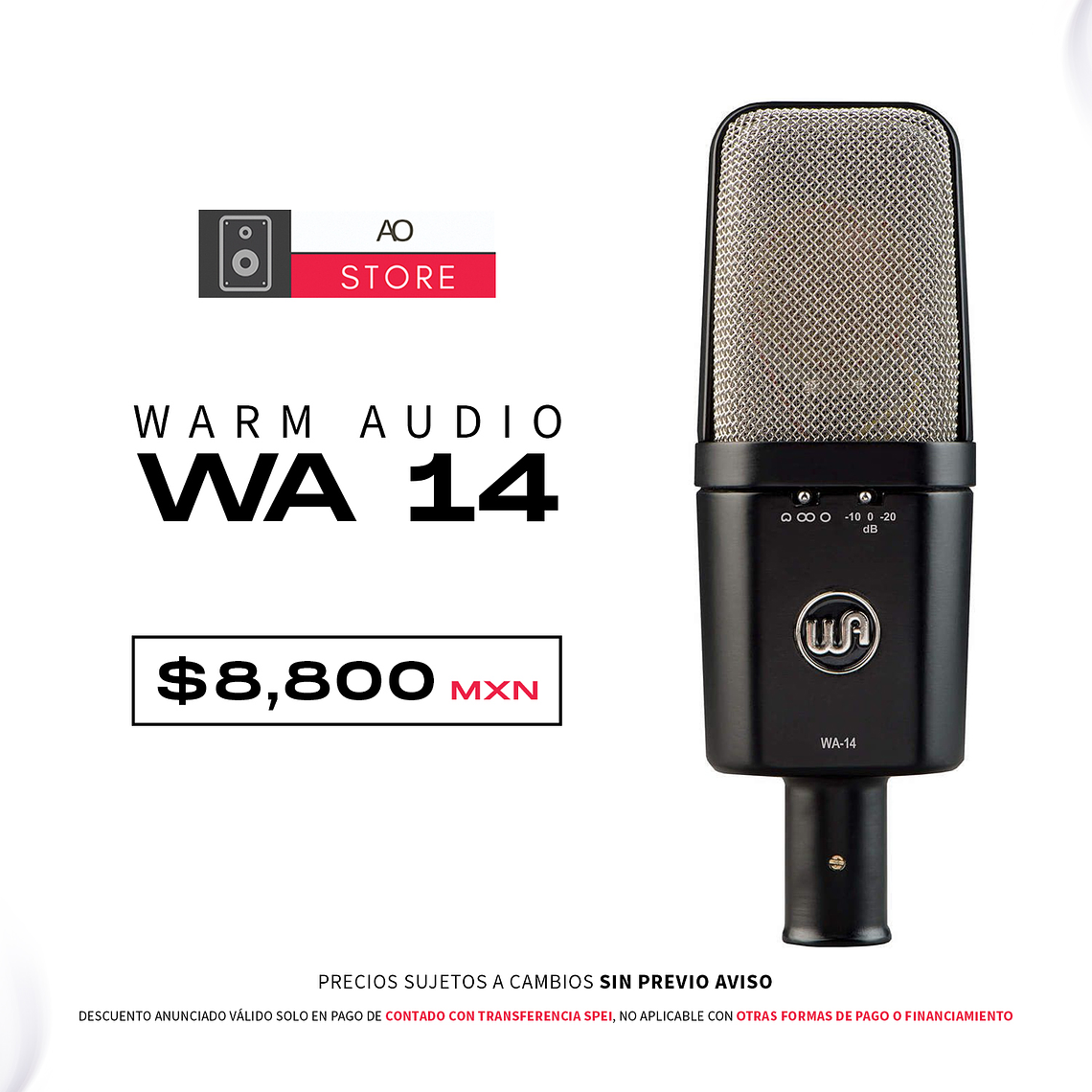 Warm Audio WA 14 Micrófono de Condensador 1