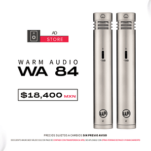 Warm Audio WA 84 Micrófonos de Condensador (2 Piezas)