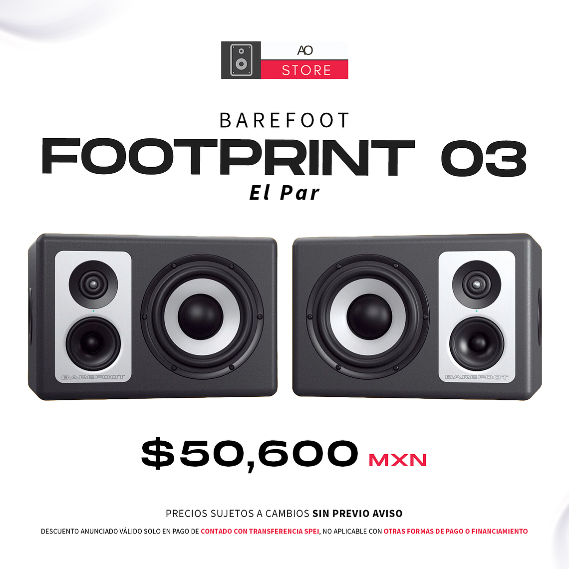 Barefoot Sound Footprint 03 Monitores de Estudio (2 Piezas) 1