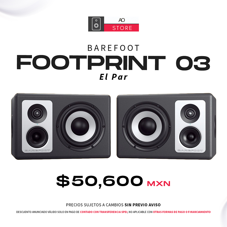 Barefoot Sound Footprint 03 Monitores de Estudio (2 Piezas) 1