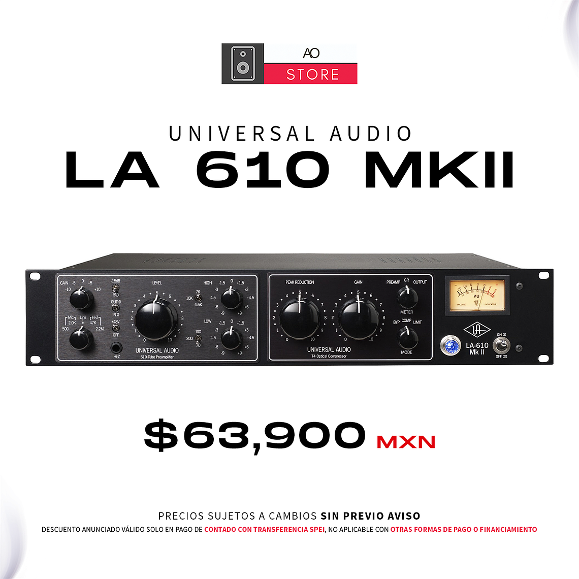 Universal Audio LA 610 MKII Preamplificador y Compresor 1