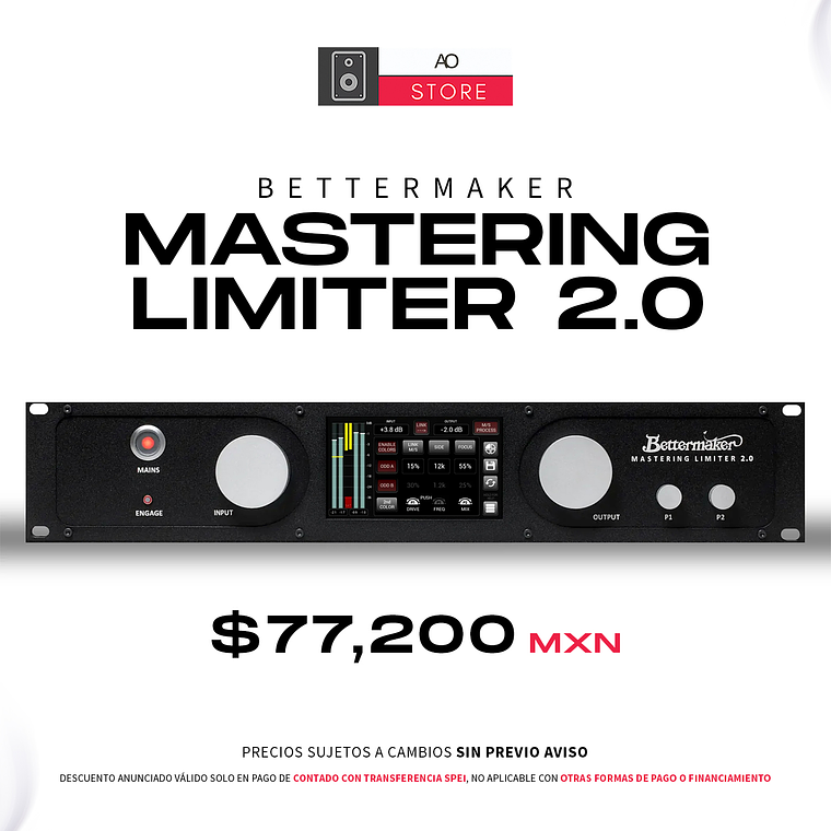 Bettermaker Mastering Limiter 2.0 Limitador para Masterización 1