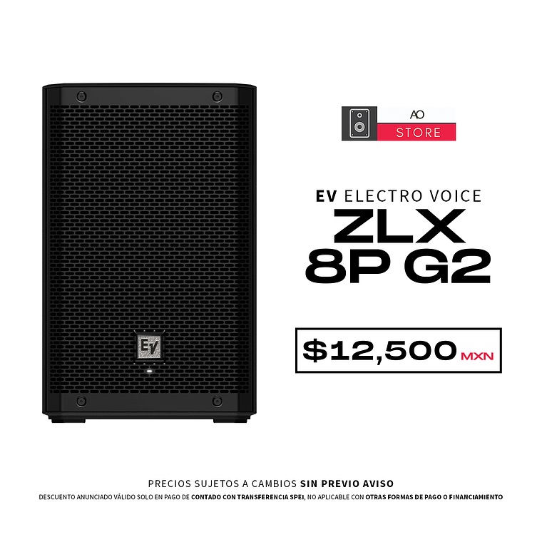 EV Electro Voice ZLX 8P G2 Bocina Activa 1