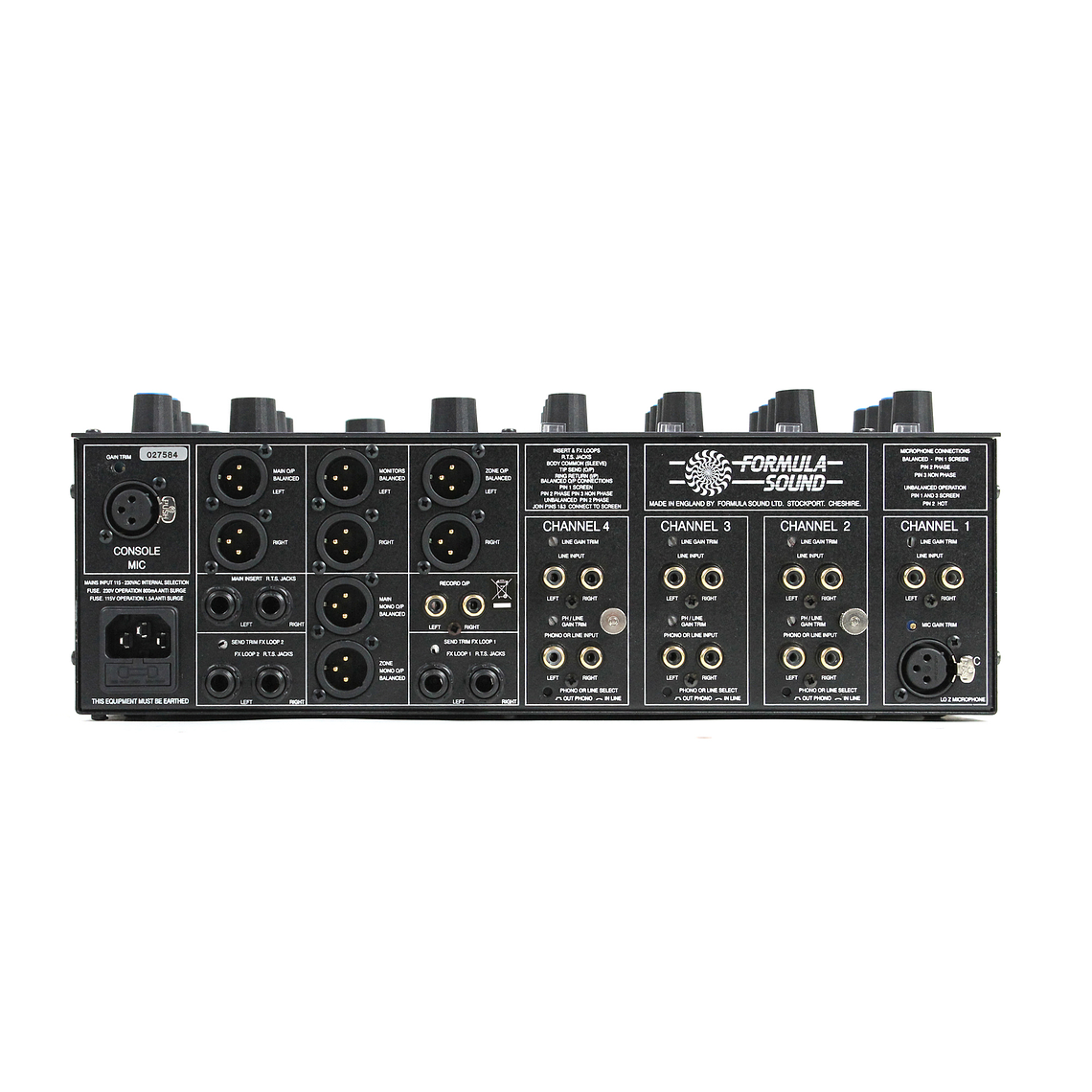 Formula Sound FF 4000 Mezcladora para DJ de 4 Canales  5