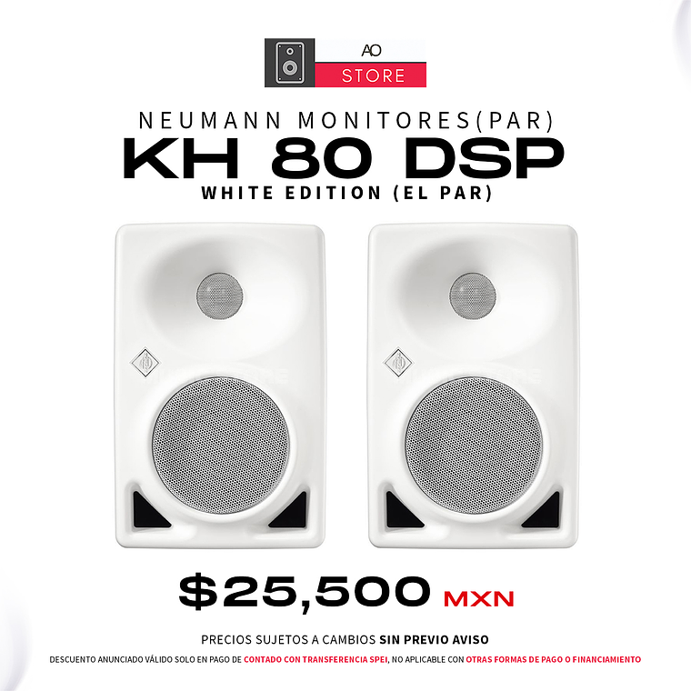 Neumann KH 80 DSP White Edition Monitores de Estudio (2 Piezas) 1